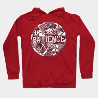 Pink and White Circle of Patience Hoodie